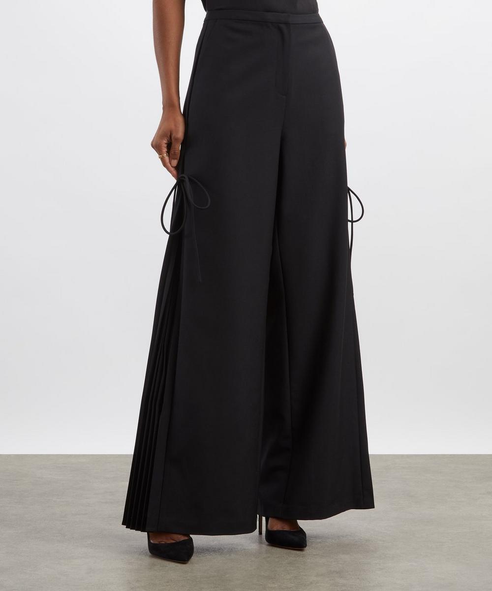 Liberty London Clea Carlos Side Tie Wide Leg Trousers