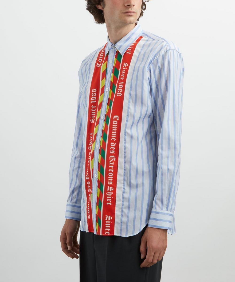 Liberty London Comme Des Garçons Shirt Striped Football Scarf Shirt