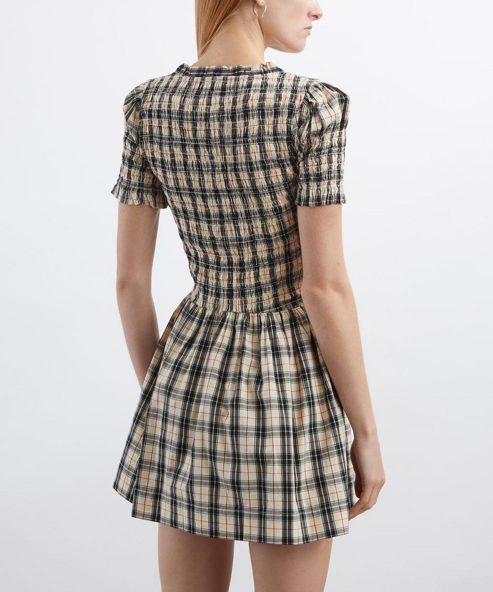 Liberty London Damson Madder Mansi Butter Check Mini Dress