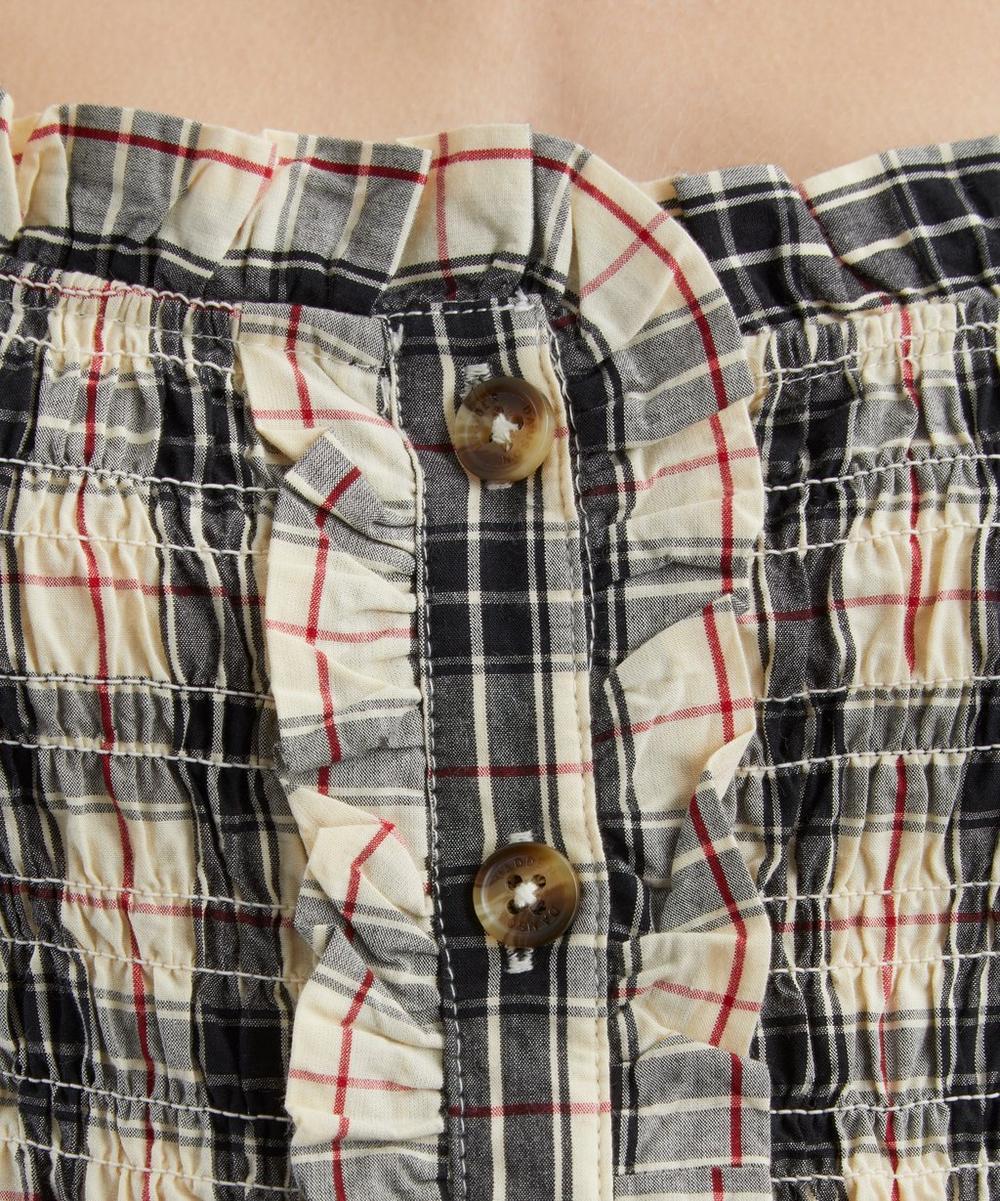 Liberty London Damson Madder Mansi Butter Check Mini Dress