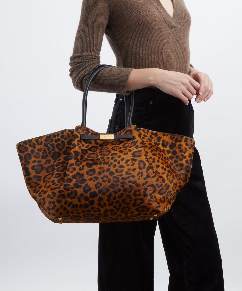 liberty london DeMellier Midi New York Leopard Tote Bag