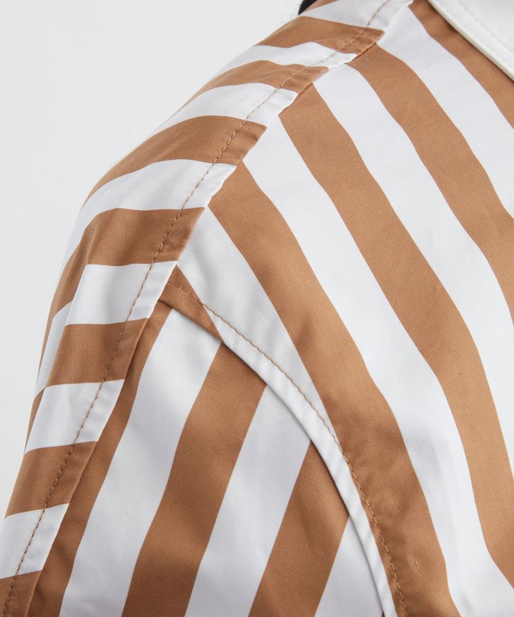 Liberty London Destree White And Camel Striped Shirt