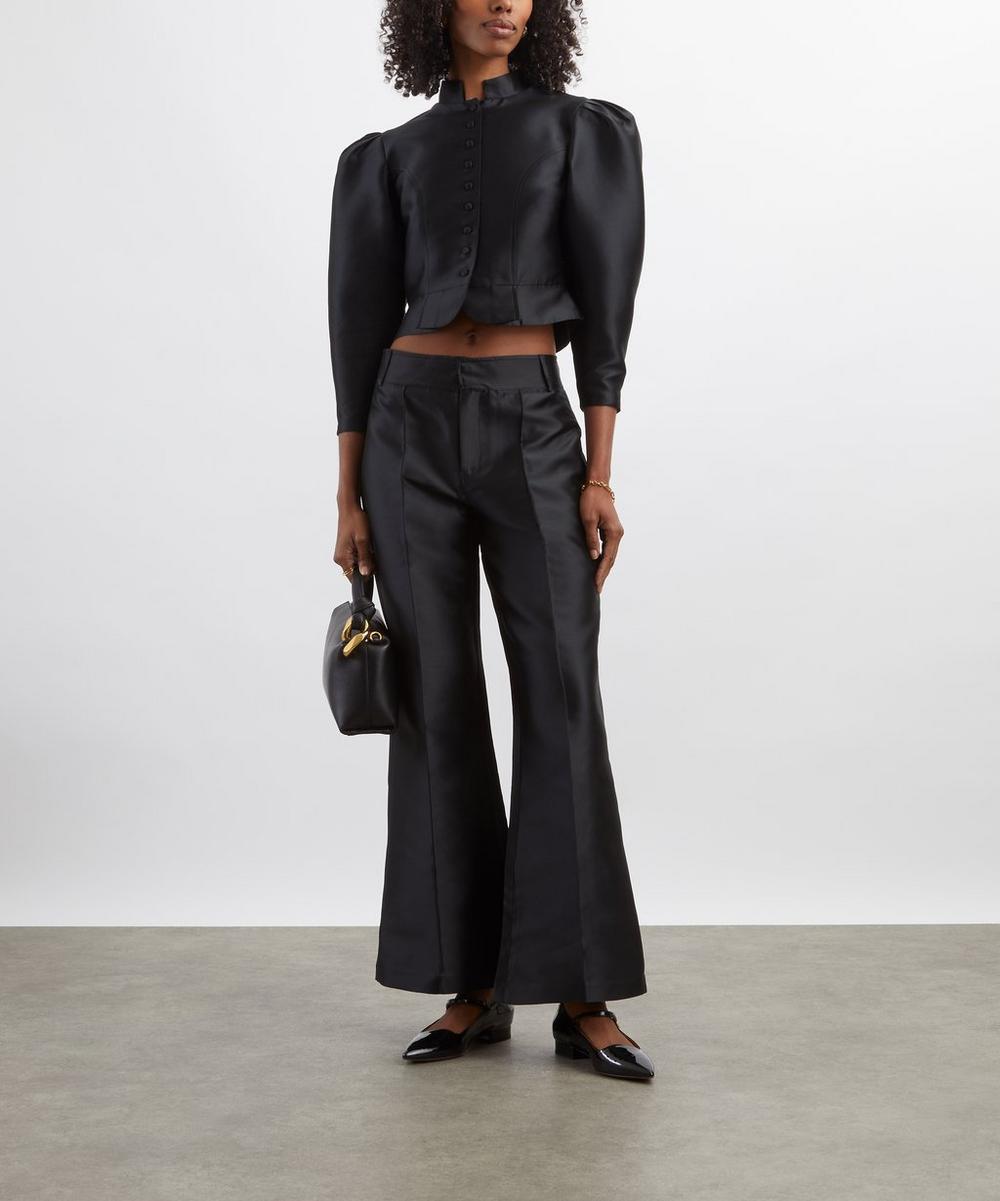 liberty london Destree Yoshitomo Silk-Blend Trousers