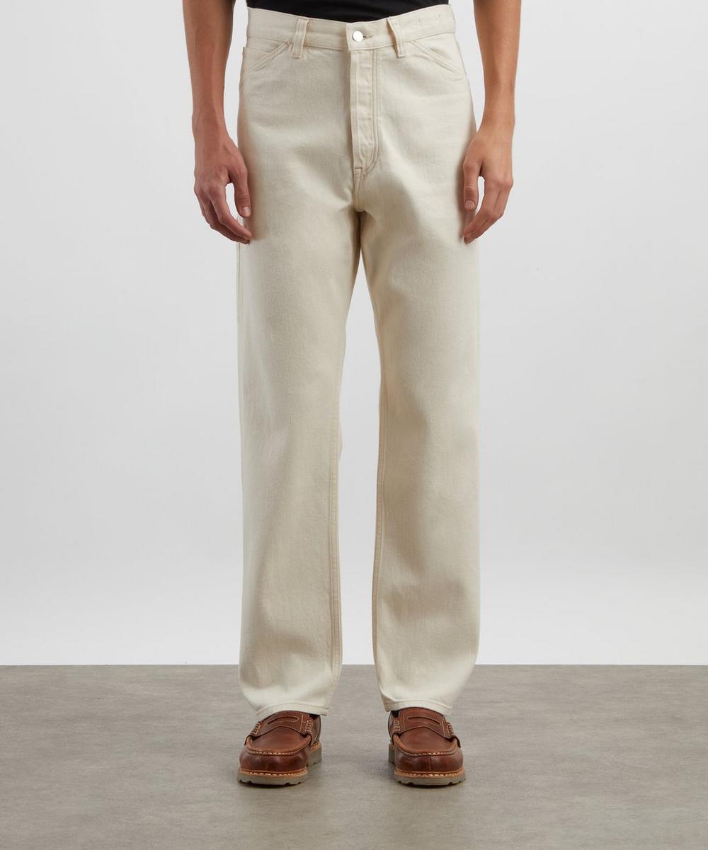 Liberty London Drakes Ecru Selvedge Denim Painter Trousers