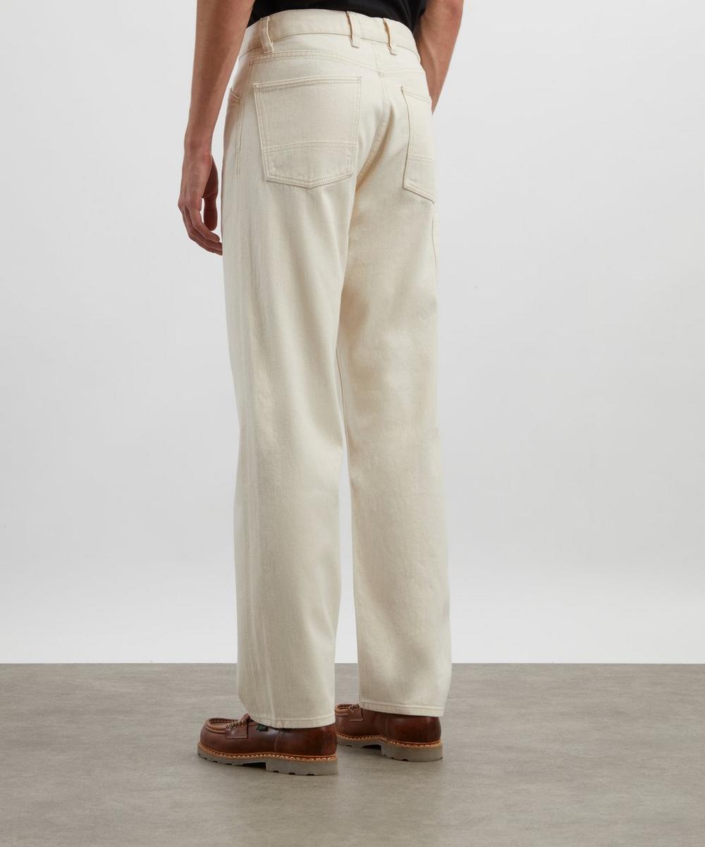 Liberty London Drakes Ecru Selvedge Denim Painter Trousers