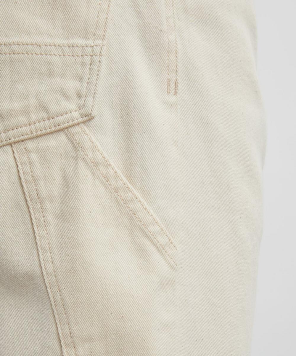 Liberty London Drakes Ecru Selvedge Denim Painter Trousers