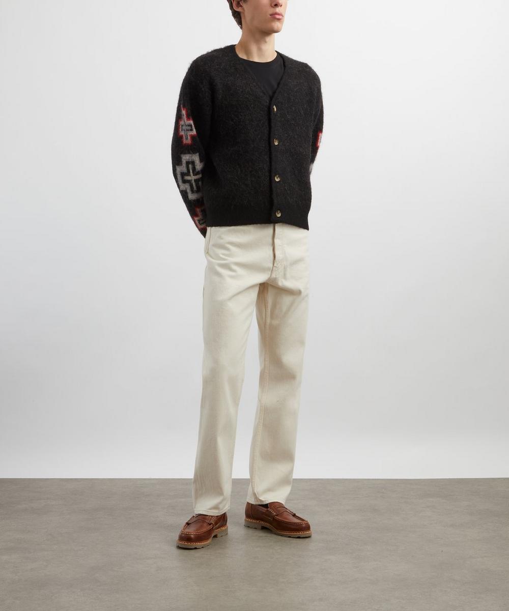 liberty london Drakes Ecru Selvedge Denim Painter Trousers