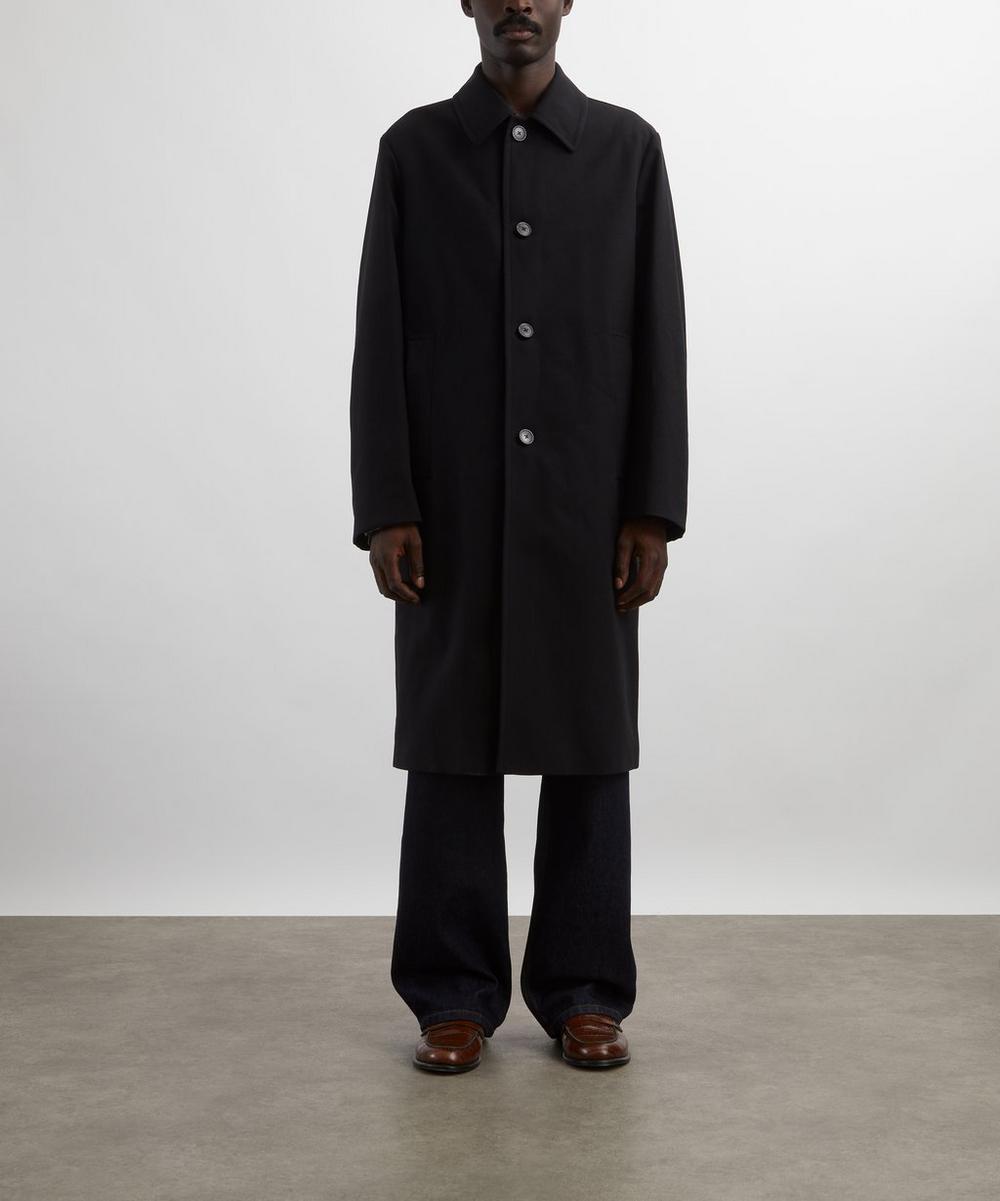 Liberty London Dries Van Noten Black Water-Repellent Mac