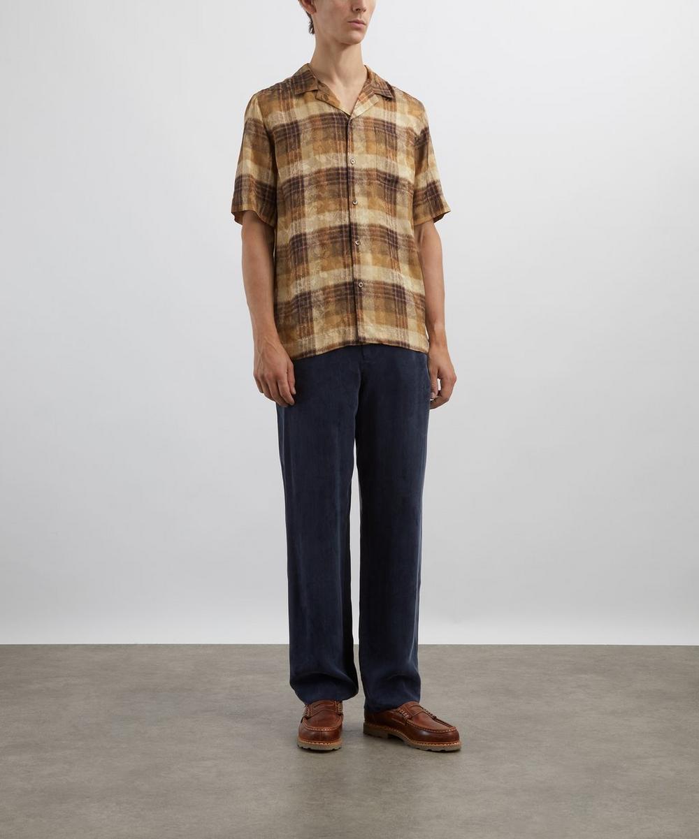 liberty london Dries Van Noten Boxy Viscose Check Shirt