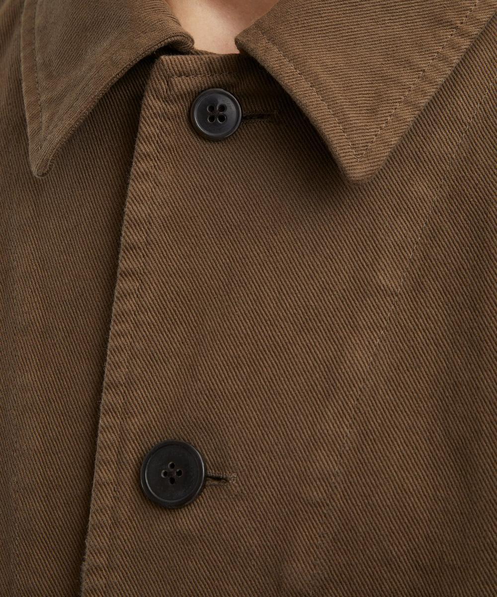 Liberty London Dries Van Noten Brown Cotton Twill Chore Jacket