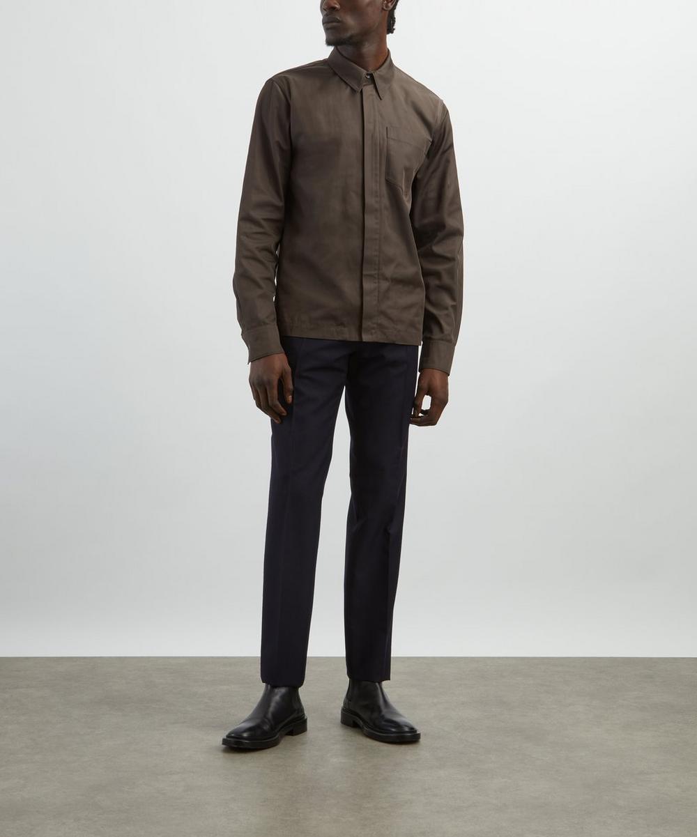 liberty london Dries Van Noten Brown Shell Overshirt
