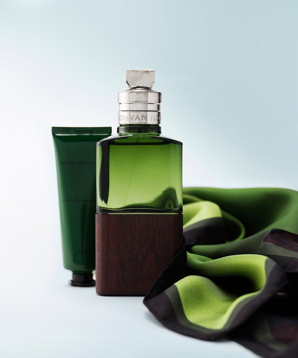 Liberty London Dries Van Noten Foulard Cannabis Patchouli Silk Scarf