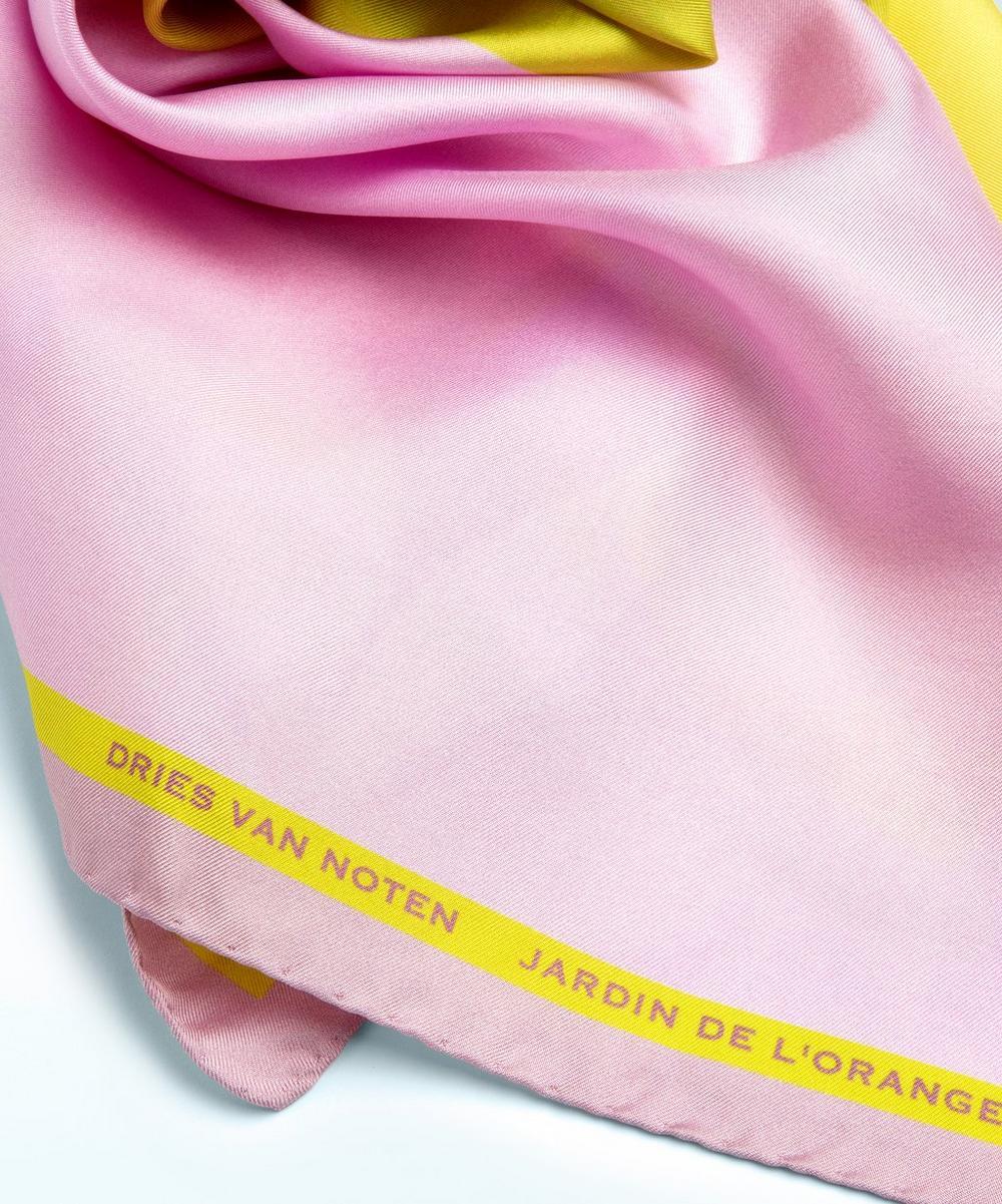 liberty london Dries Van Noten Foulard Jardin de l'Orangerie Silk Scarf