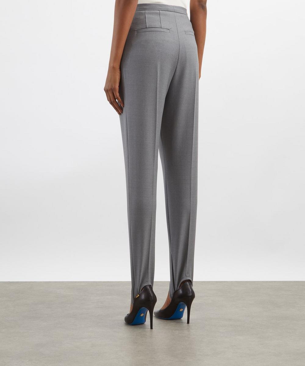 Liberty London Dries Van Noten Grey Stirrup Trousers