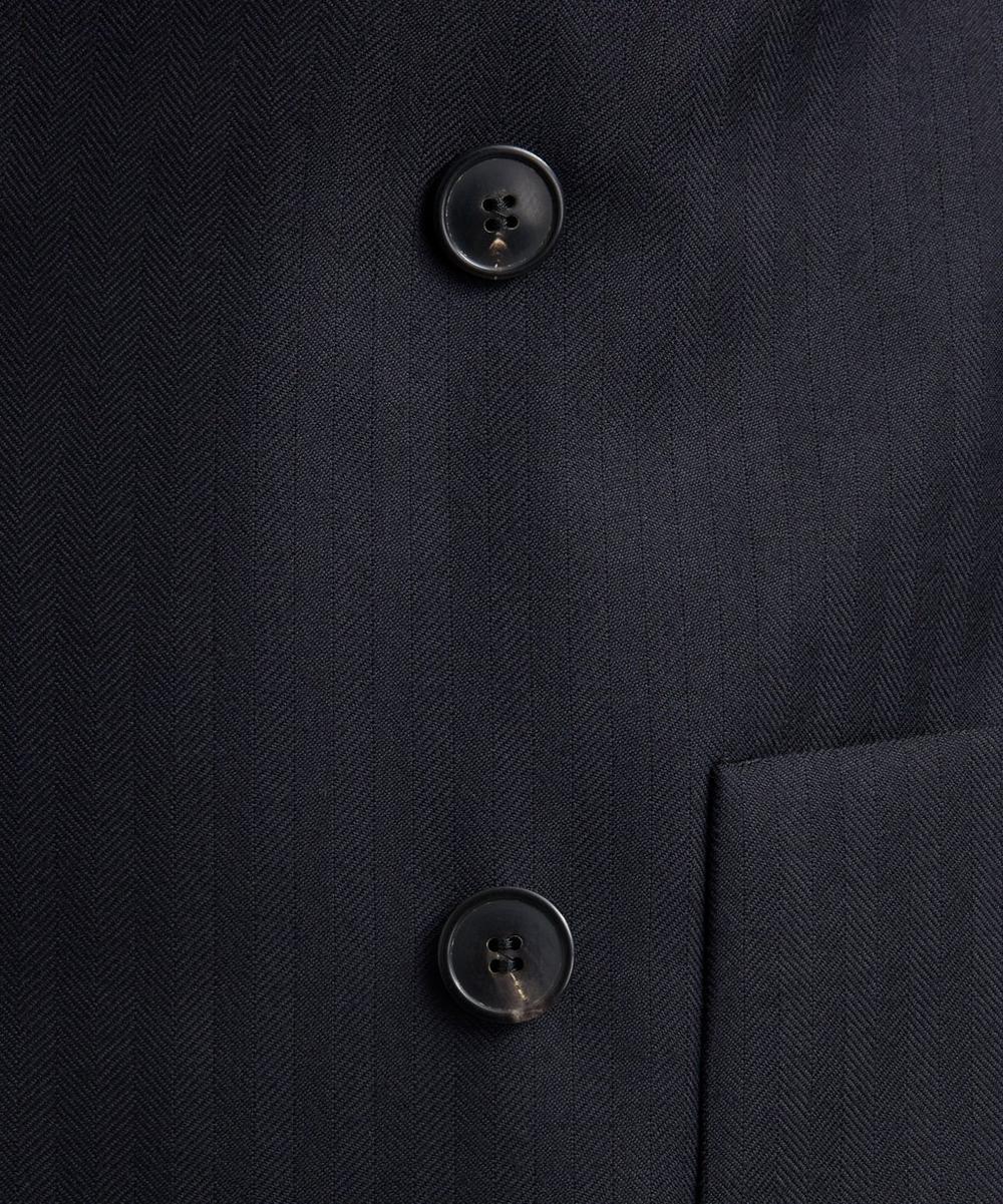 Liberty London Dries Van Noten Navy Casual Wool Double-Breasted Blazer