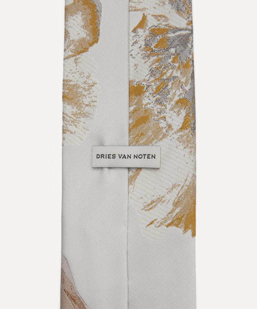 Liberty London Dries Van Noten Pearl Floral Silk Tie