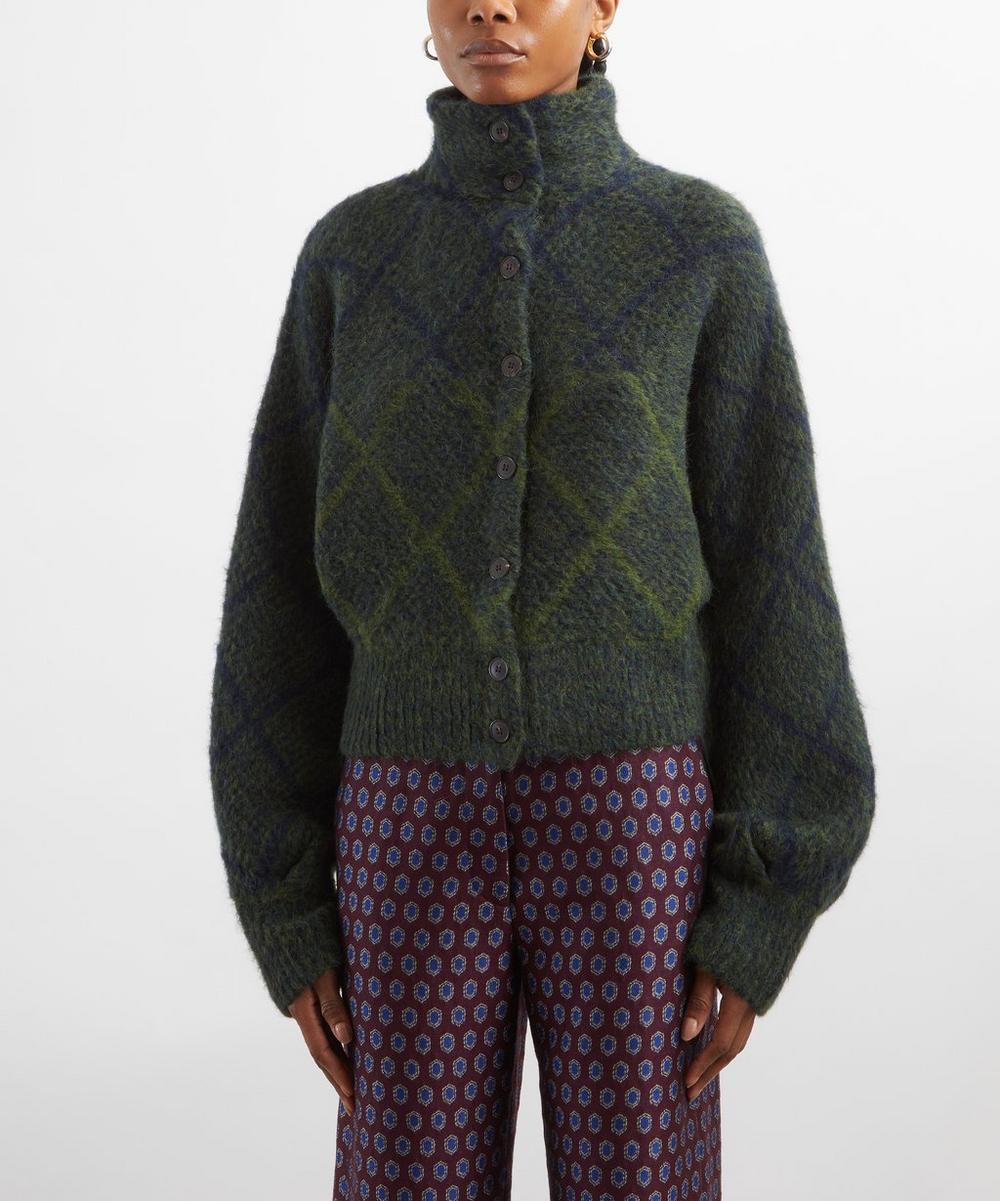 Liberty London Dries Van Noten Tifna Check Cardigan