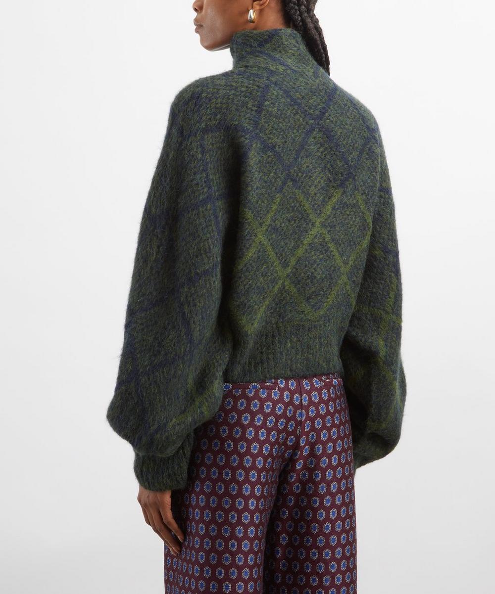 Liberty London Dries Van Noten Tifna Check Cardigan