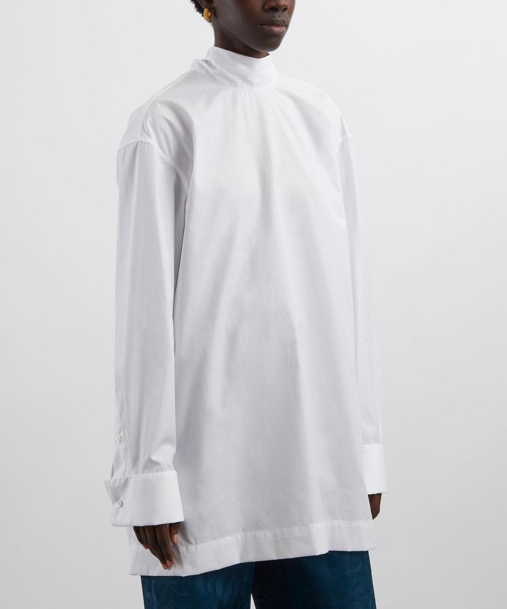 Liberty London Dries Van Noten White Loose Cotton Shirt