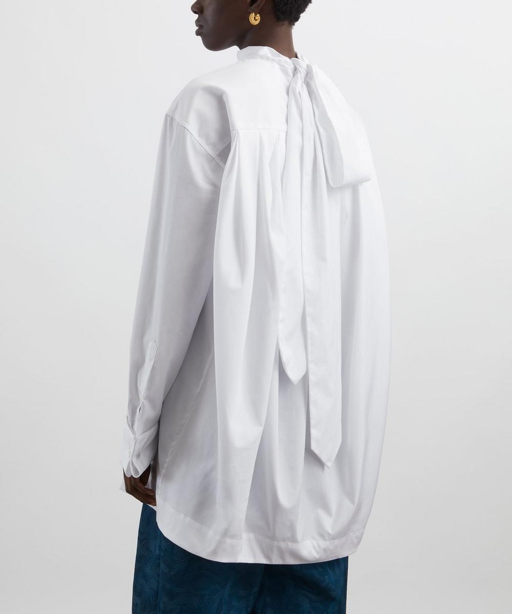 Liberty London Dries Van Noten White Loose Cotton Shirt