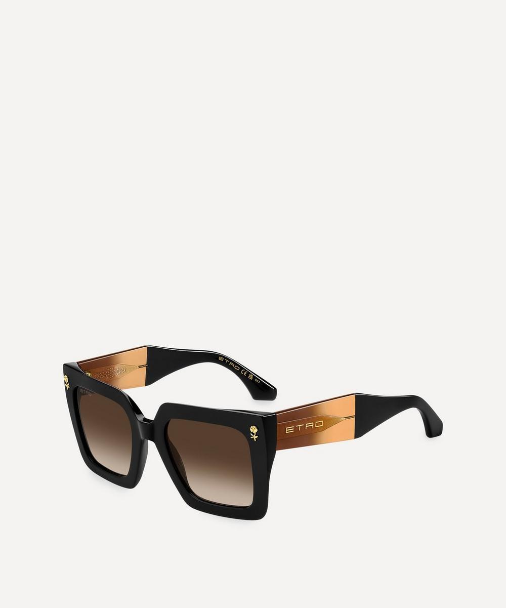 Liberty London Etro Colour Stripes Square Sunglasses