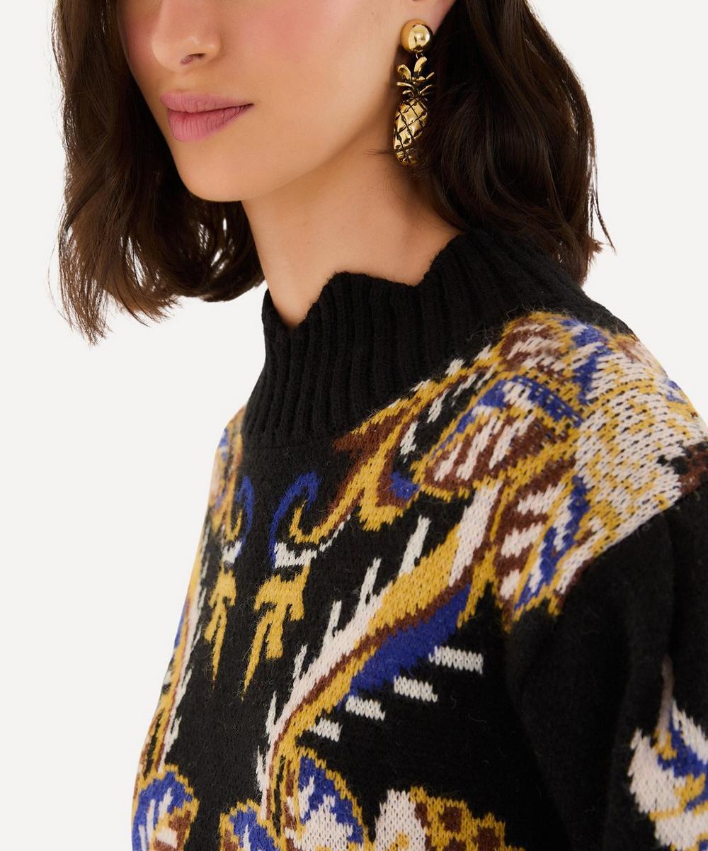Liberty London FARM Rio Black Arabesque Paradise Knit Jumper