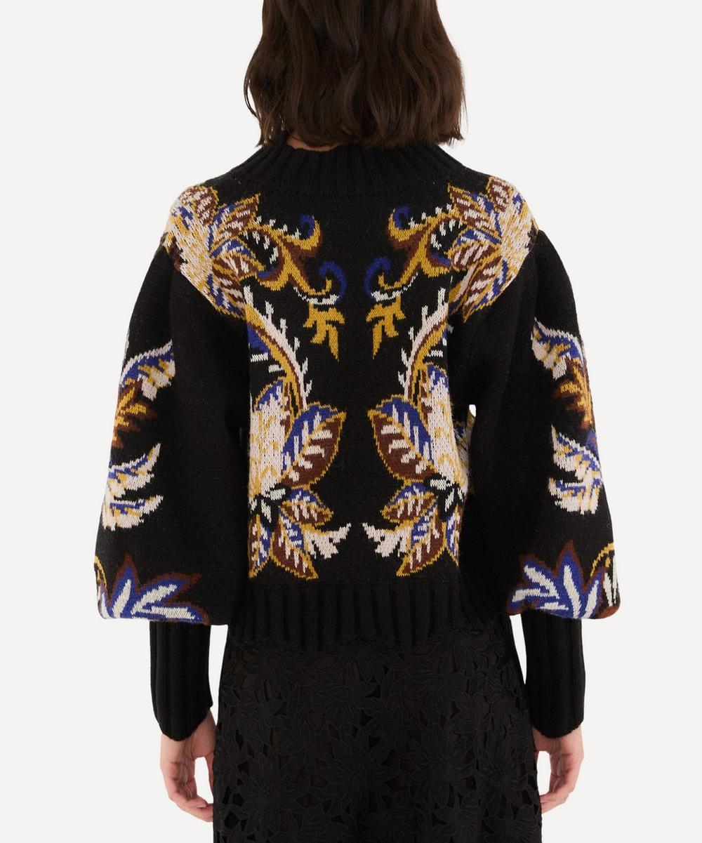 liberty london FARM Rio Black Arabesque Paradise Knit Jumper
