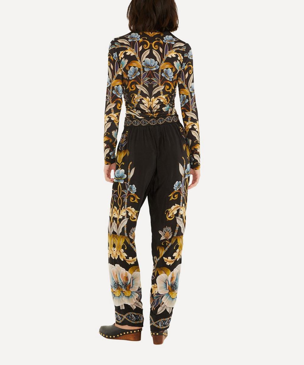 Liberty London FARM Rio Black Flowerful Pyjama Trousers