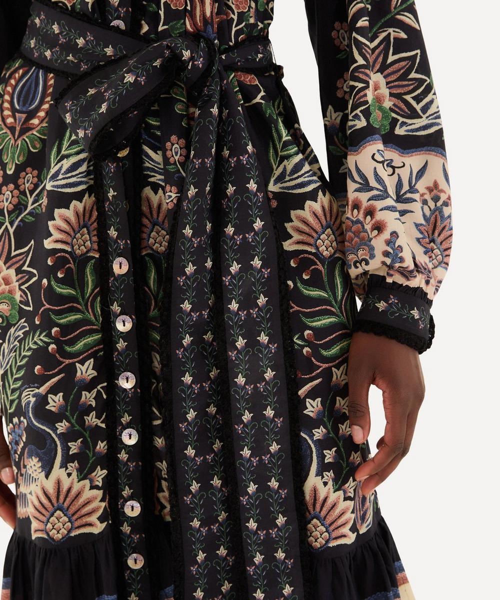 Liberty London FARM Rio Black Marvelous Garden Maxi Dress