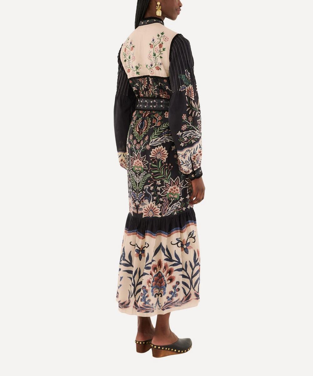 liberty london FARM Rio Black Marvelous Garden Maxi Dress