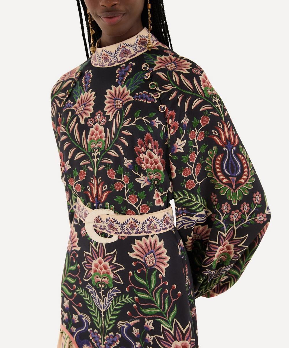 Liberty London FARM Rio Black Marvelous Garden Midi Dress