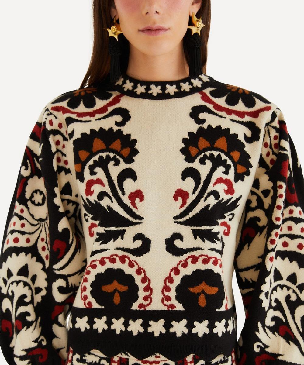 Liberty London FARM Rio Blue Winter Tapestry Jumper
