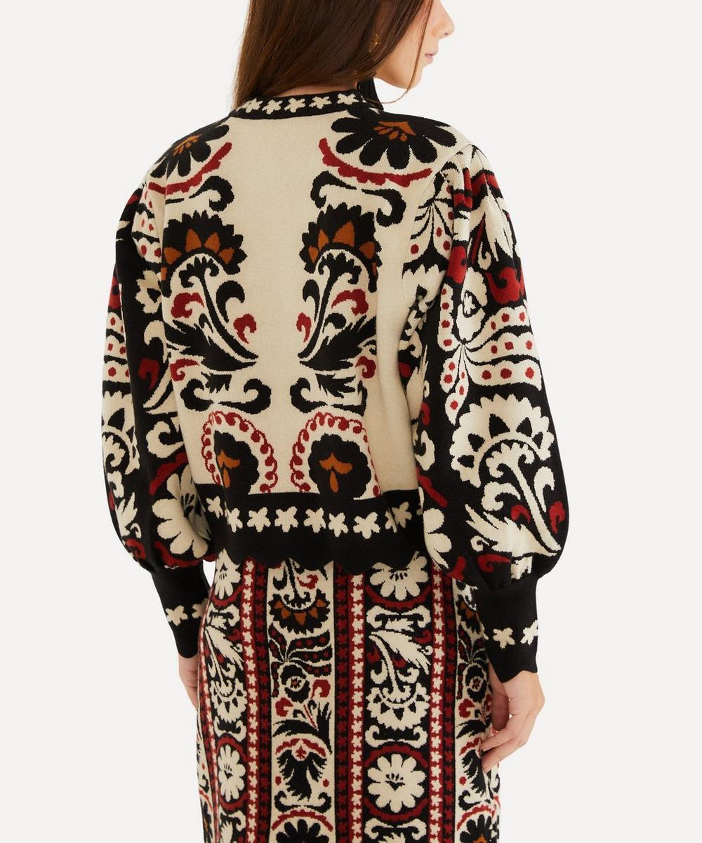 liberty london FARM Rio Blue Winter Tapestry Jumper
