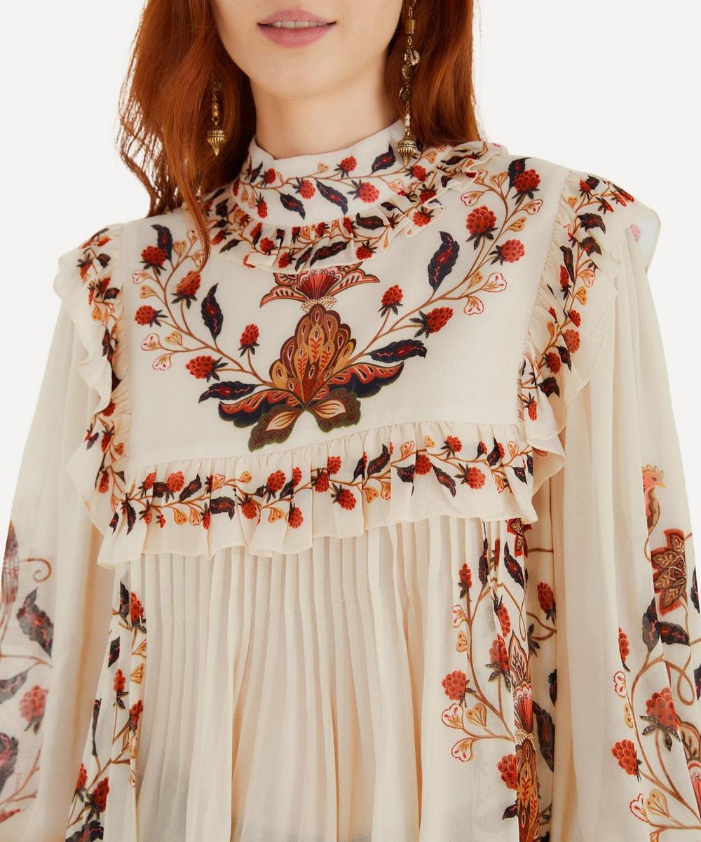 Liberty London FARM Rio Cream Berry Garden Long-Sleeve Blouse