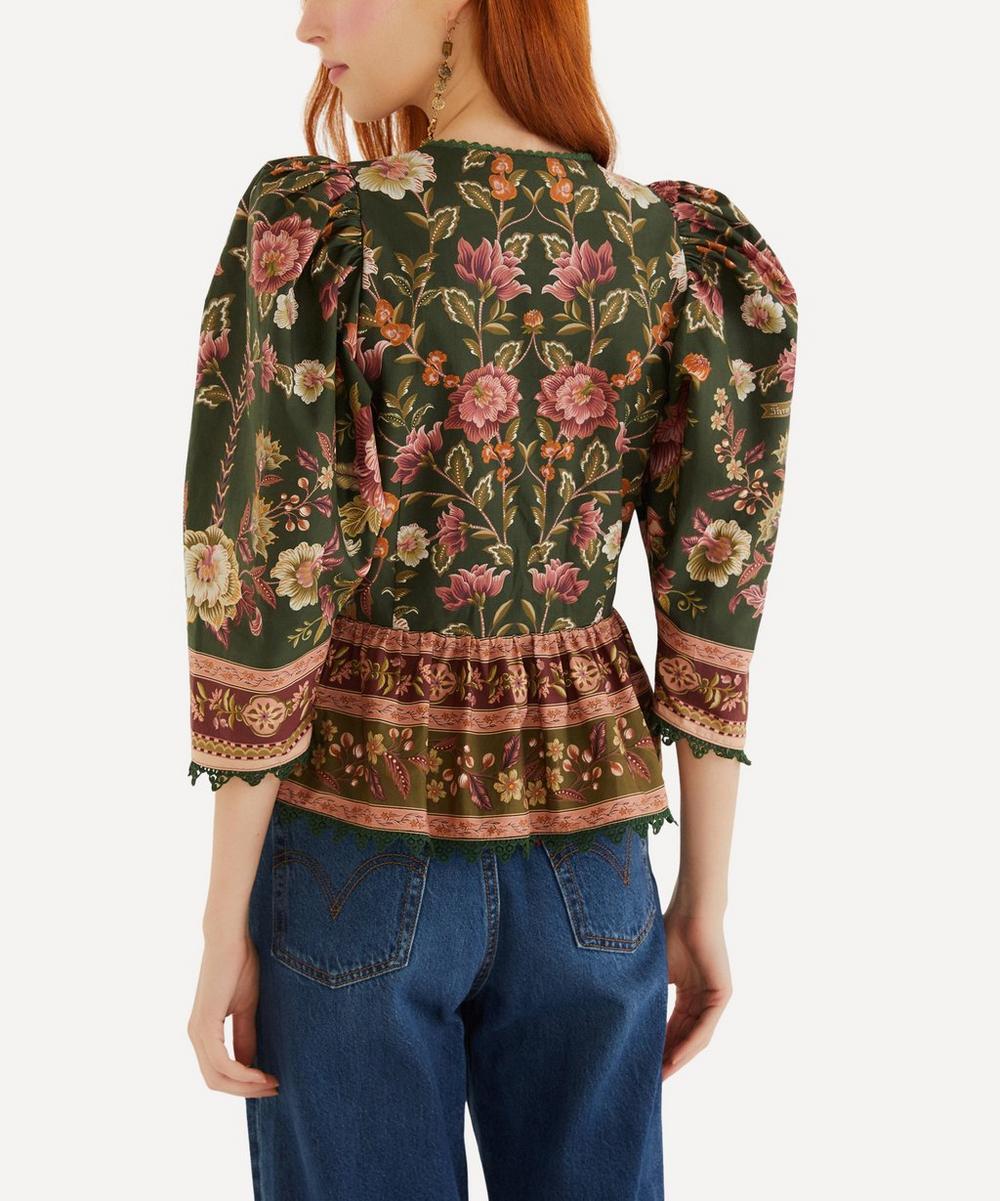 Liberty London FARM Rio Green Flowering Garden Tree Blouse