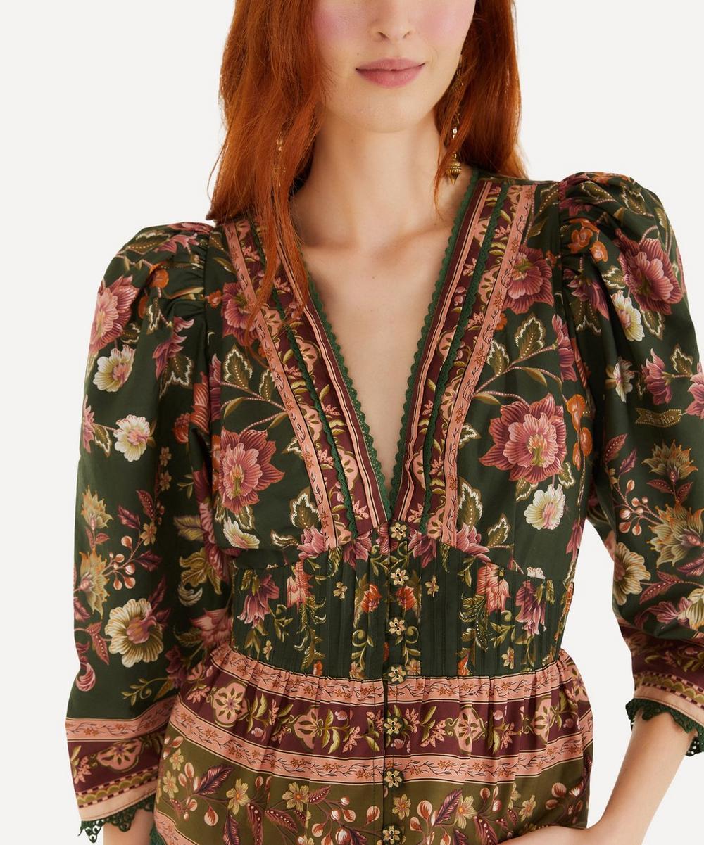 Liberty London FARM Rio Green Flowering Garden Tree Blouse