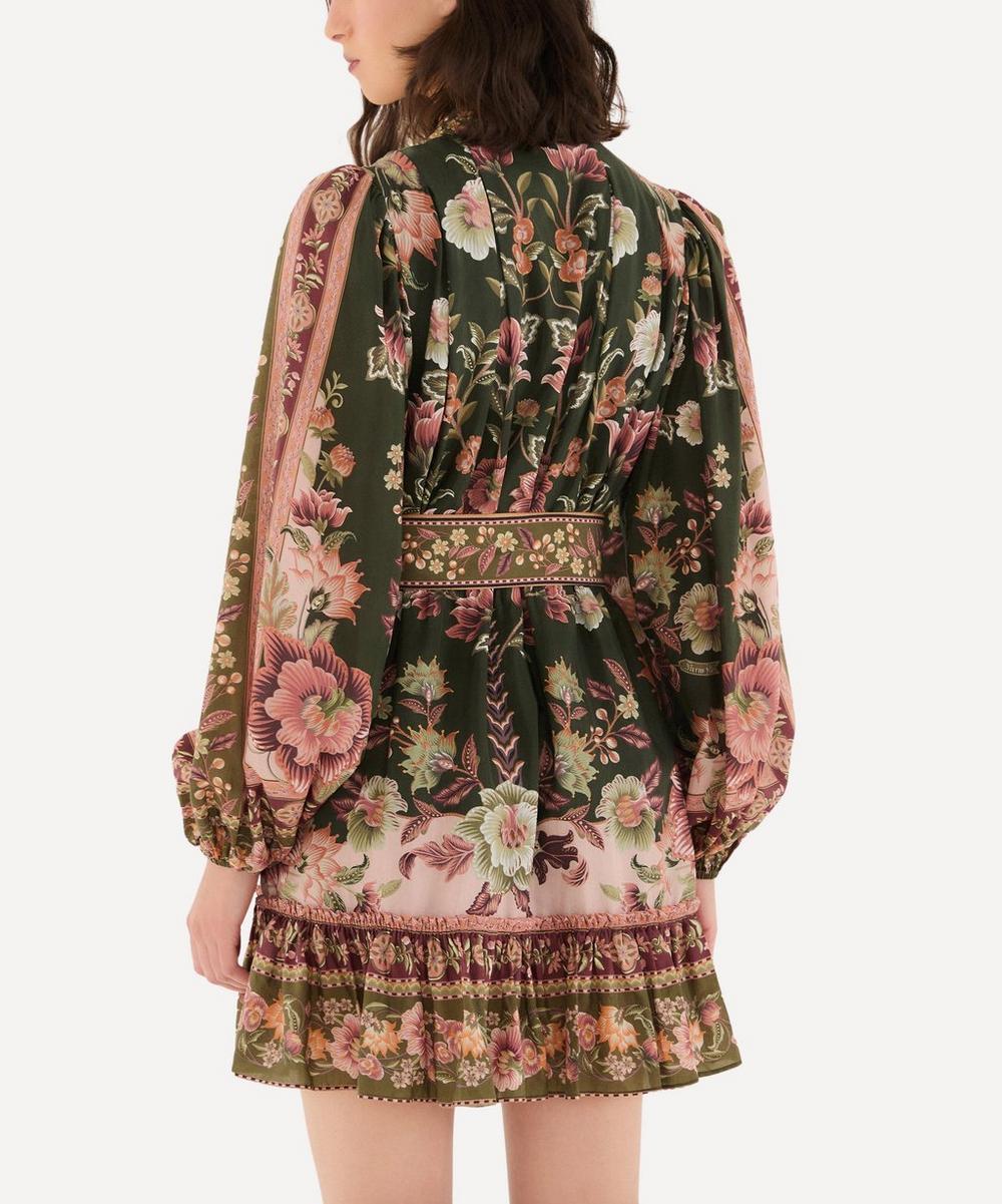 Liberty London FARM Rio Green Flowering Garden Tree Mini Dress