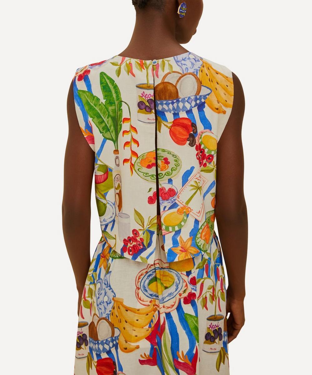liberty london FARM Rio Off-White Fresh Table Blouse