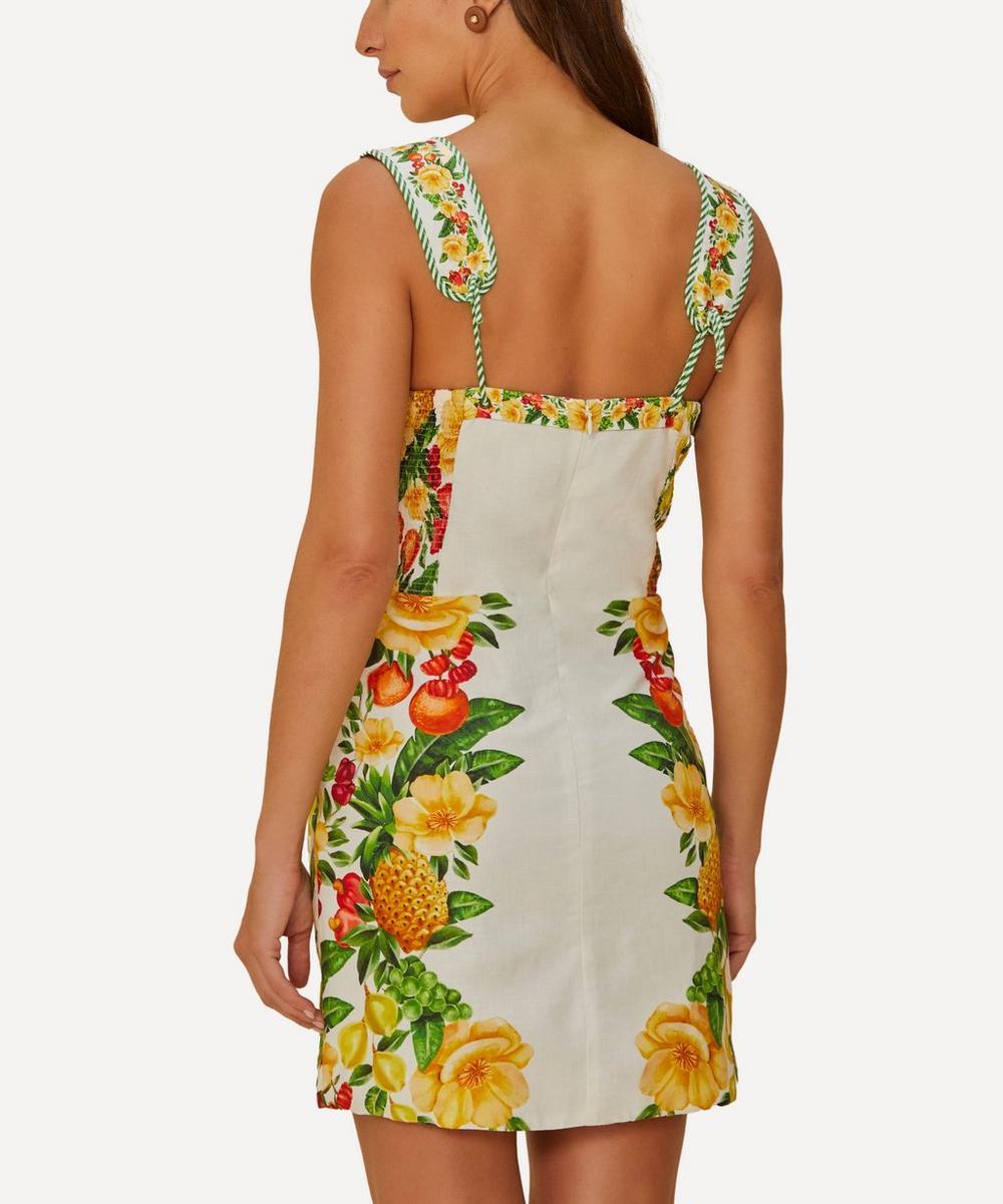 Liberty London FARM Rio Off-White Picnic Flowers Mini Dress