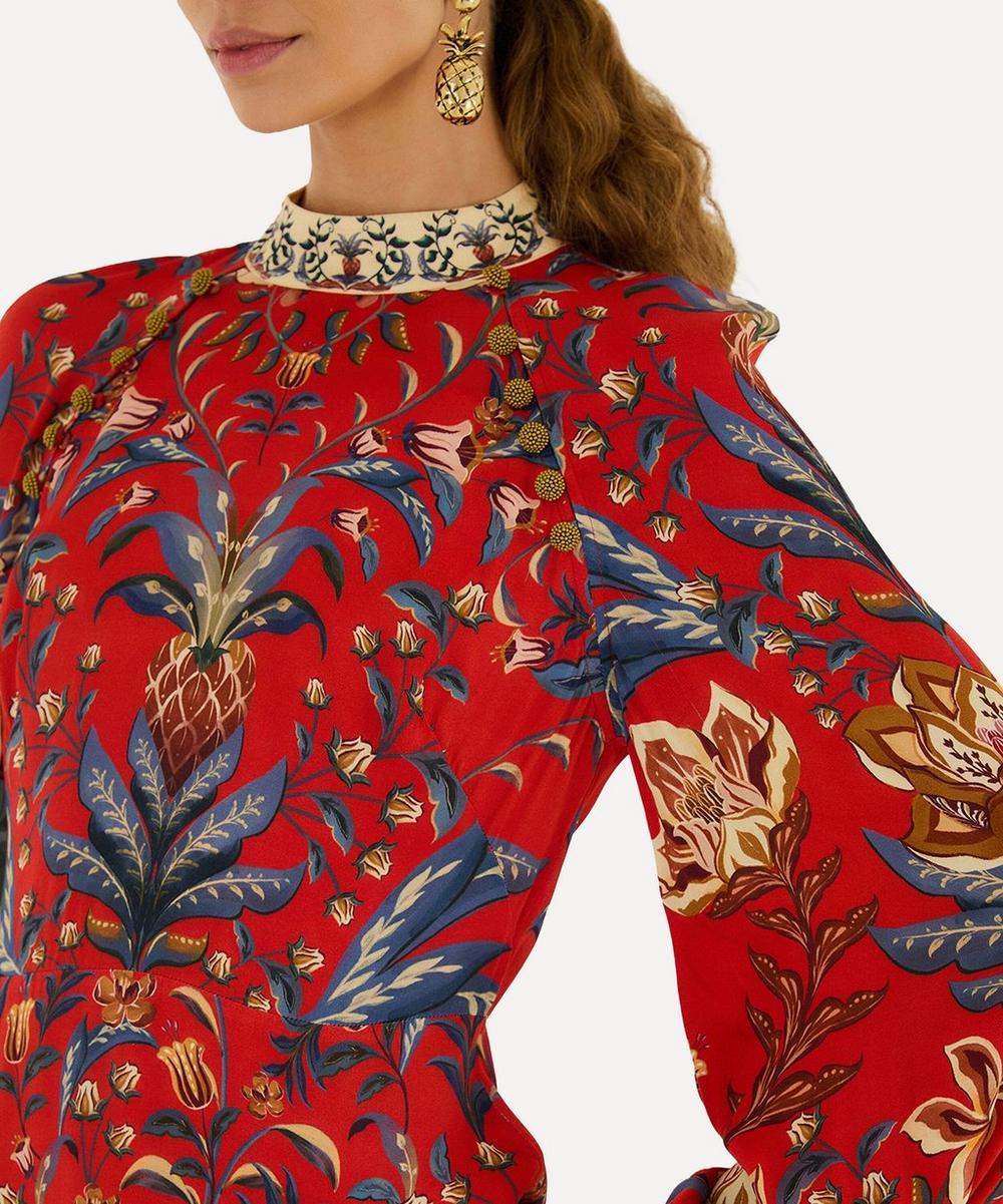 Liberty London FARM Rio Red Winter Breeze Mini Dress