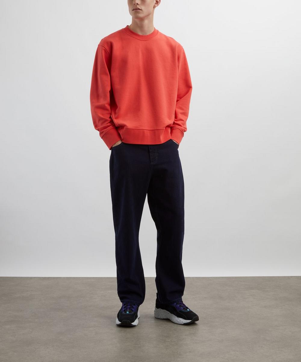 liberty london Folk Deep Indigo Slub Barrel Leg Jeans