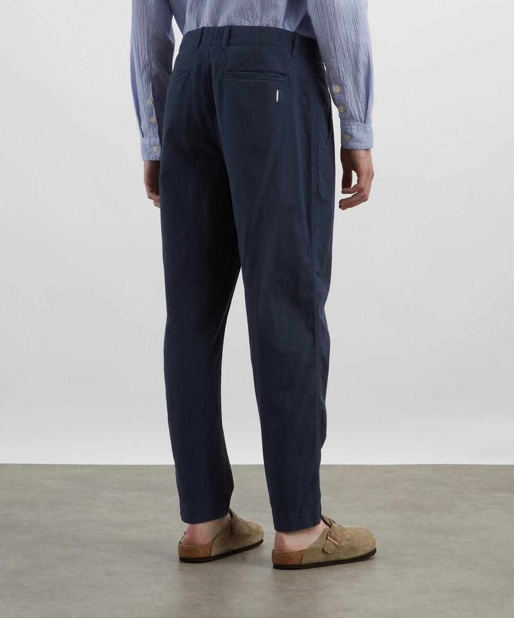 Liberty London Folk Navy Mini Stripe Assembly Trousers