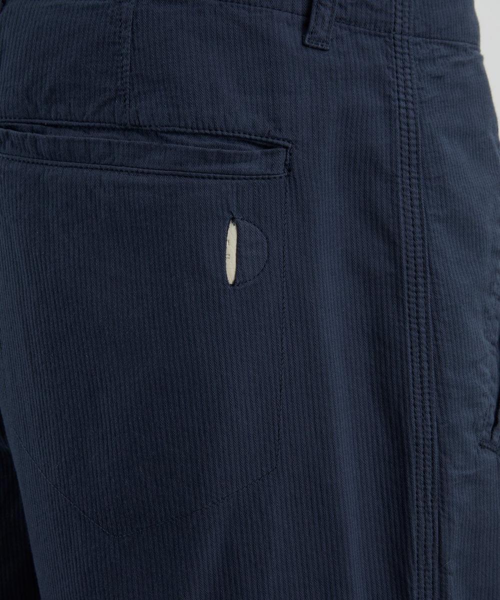 Liberty London Folk Navy Mini Stripe Assembly Trousers