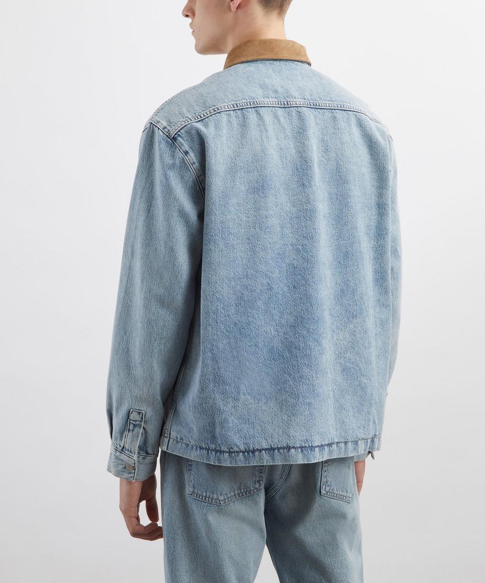 Liberty London Frame Contrast Collar Denim Overshirt