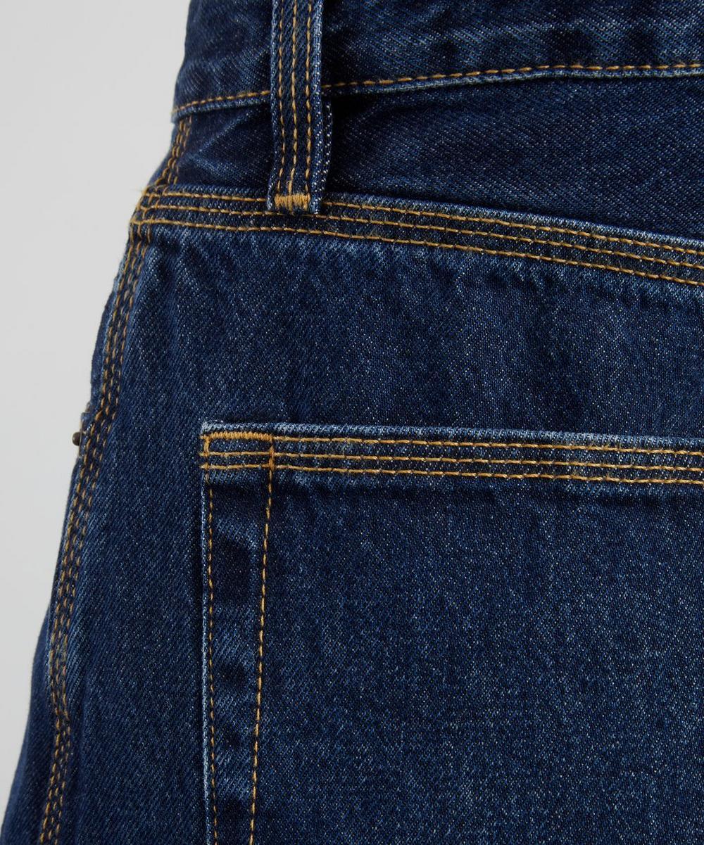 Liberty London Frame Cuffed High-Rise Wide Jeans In Spencer