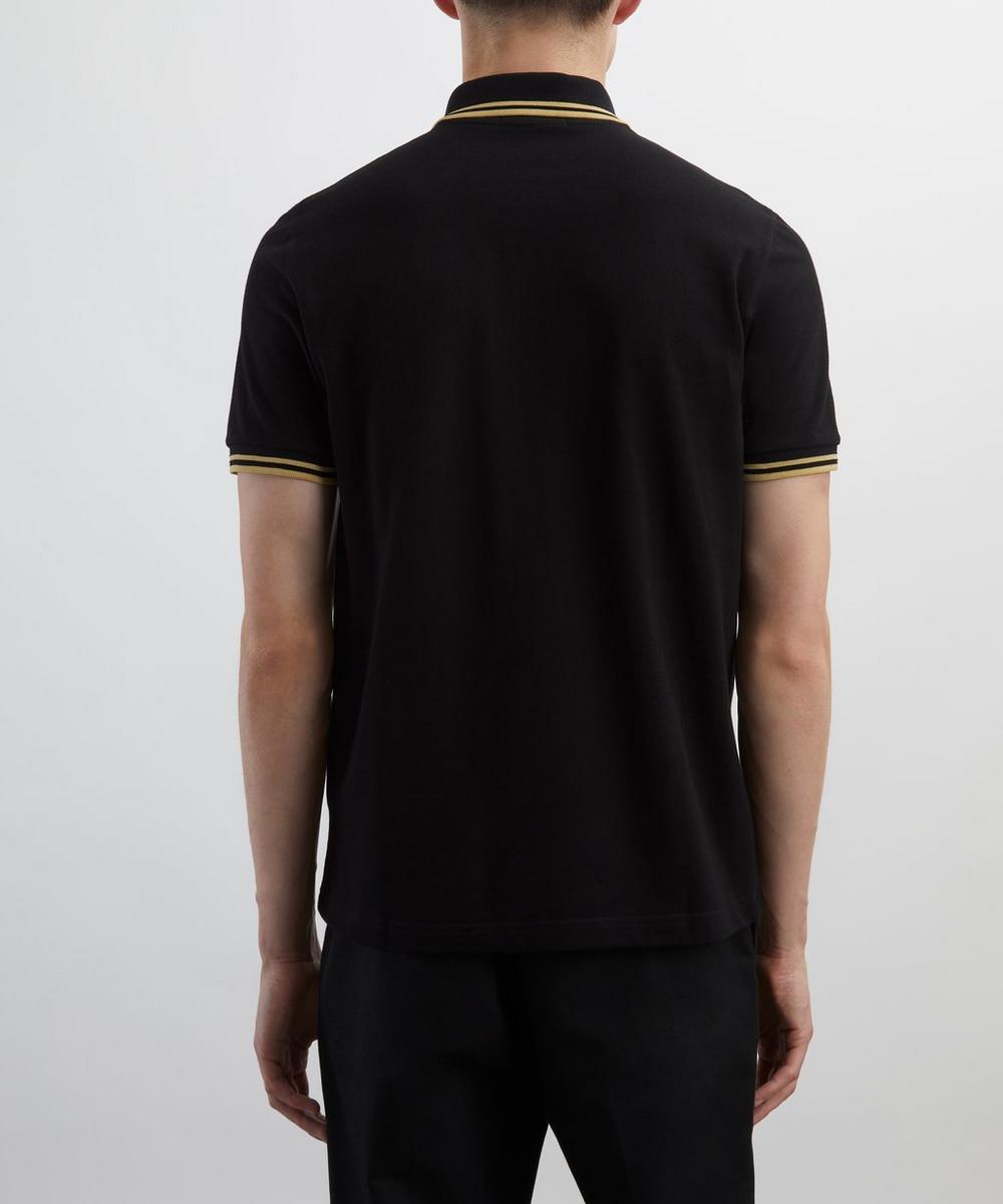 Liberty London Fred Perry Black M12 Twin Tipped Polo Shirt
