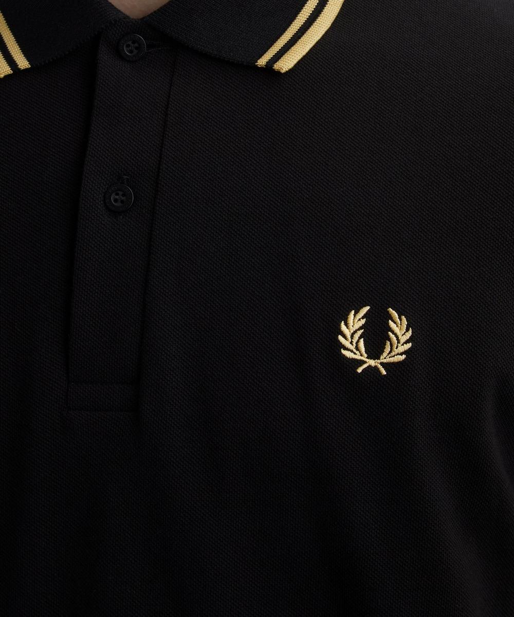 Liberty London Fred Perry Black M12 Twin Tipped Polo Shirt