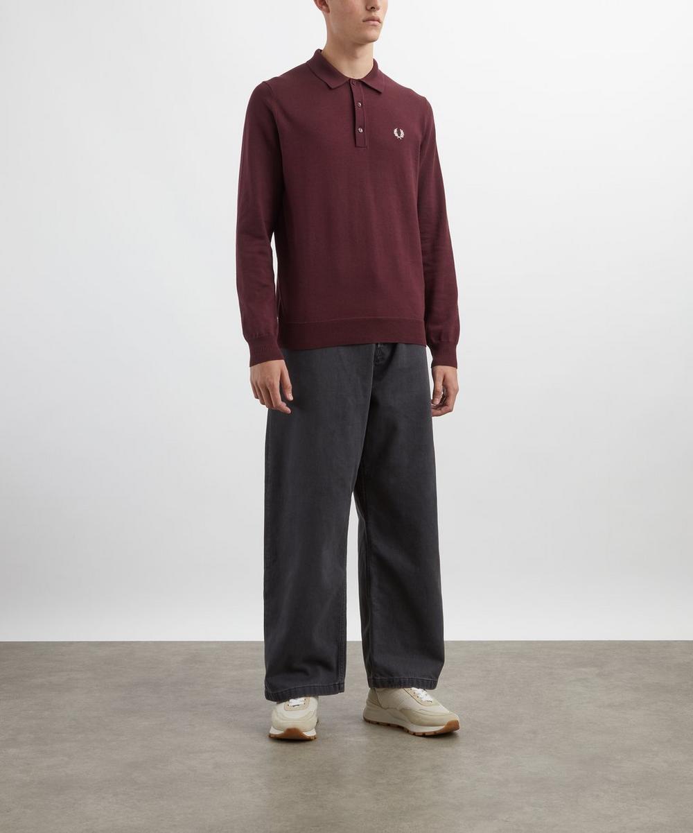 liberty london Fred Perry Classic Knitted Long-Sleeve Shirt