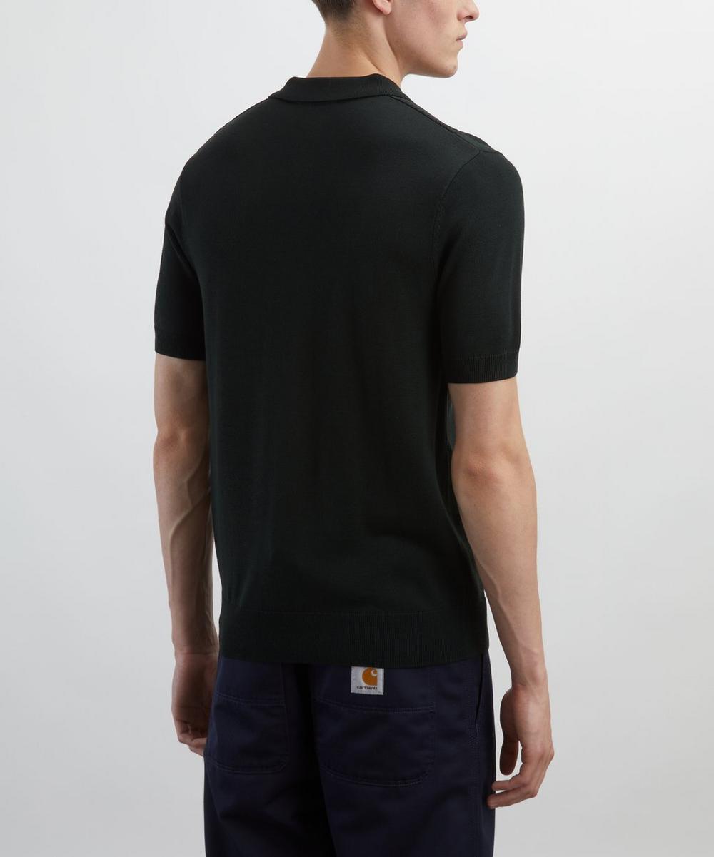 Liberty London Fred Perry Pointelle Panel Knitted Shirt