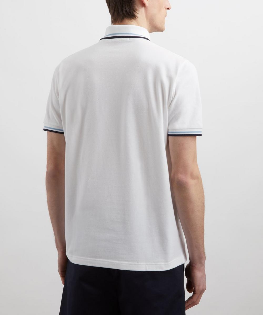 Liberty London Fred Perry White M12 Twin Tipped Polo Shirt